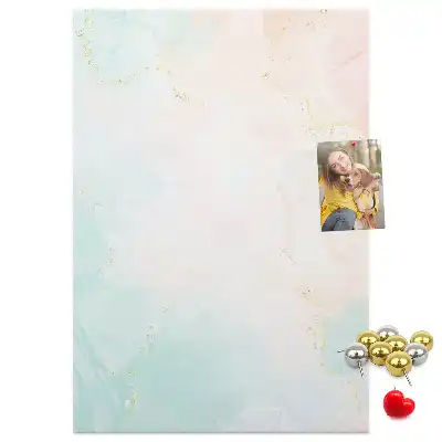 Prikbord van kurk Abstractie in pastelkrijt