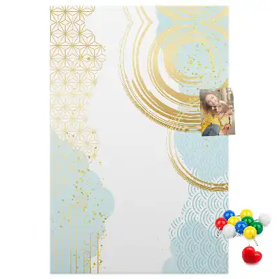 Prikbord Decoratief abstract motief