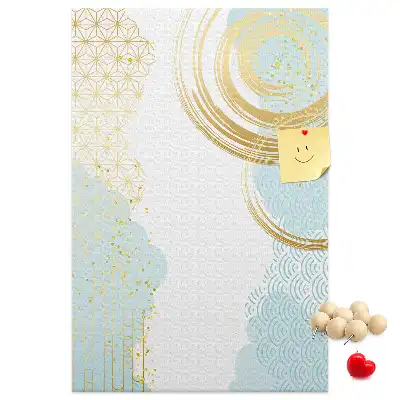 Prikbord Decoratief abstract motief