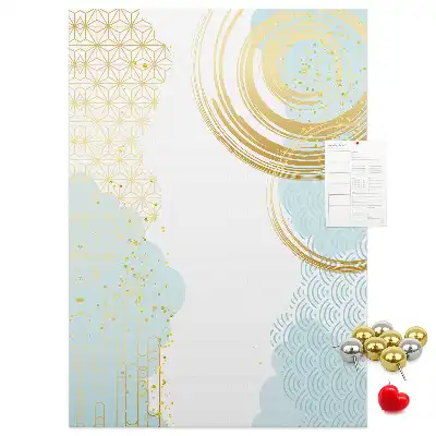 Prikbord Decoratief abstract motief