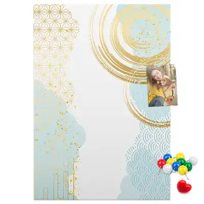 Prikbord Decoratief abstract motief