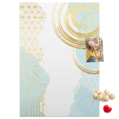 Prikbord Decoratief abstract motief