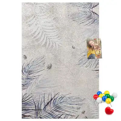 Prikbord van kurk Palmbladeren