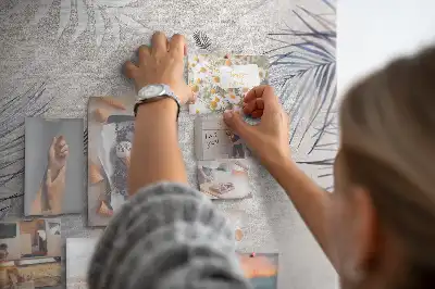 Prikbord van kurk Palmbladeren