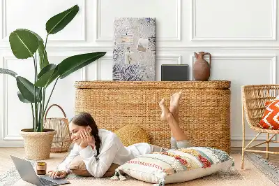 Prikbord van kurk Palmbladeren
