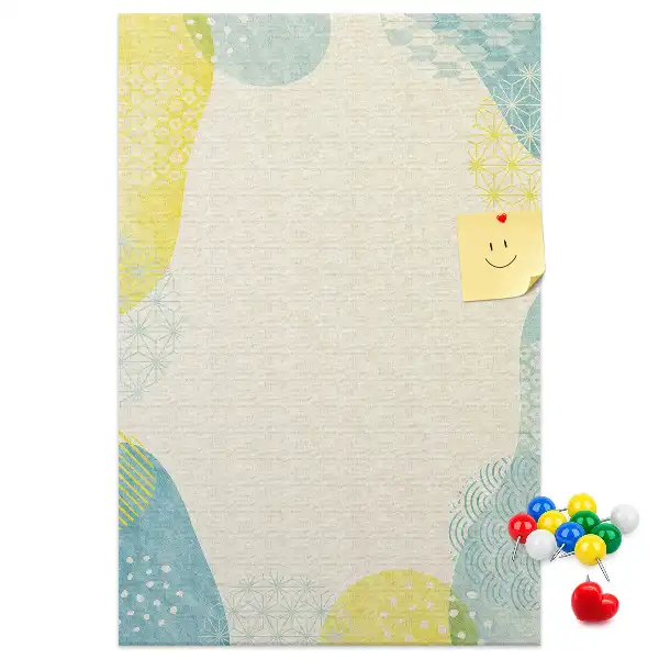 Prikbord van kurk Decoratieve rand