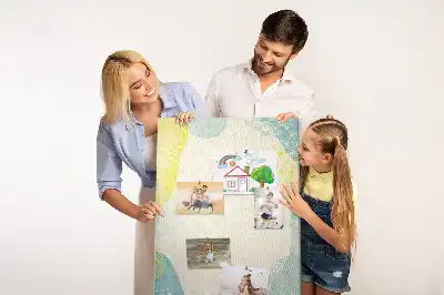 Prikbord van kurk Decoratieve rand