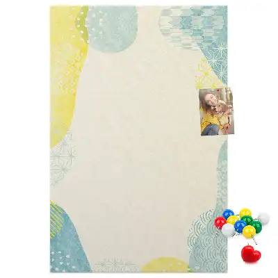 Prikbord van kurk Decoratieve rand