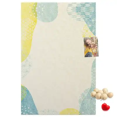 Prikbord van kurk Decoratieve rand
