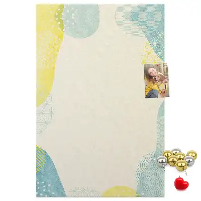 Prikbord van kurk Decoratieve rand