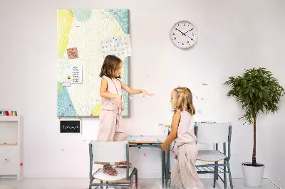 Prikbord van kurk Decoratieve rand