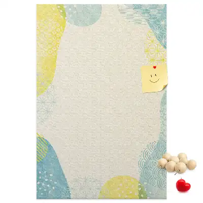 Prikbord van kurk Decoratieve rand