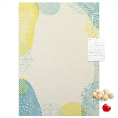 Prikbord van kurk Decoratieve rand