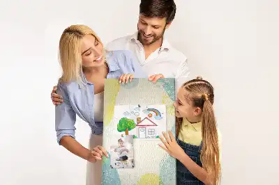 Prikbord van kurk Decoratieve rand