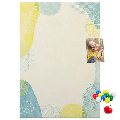 Prikbord van kurk Decoratieve rand