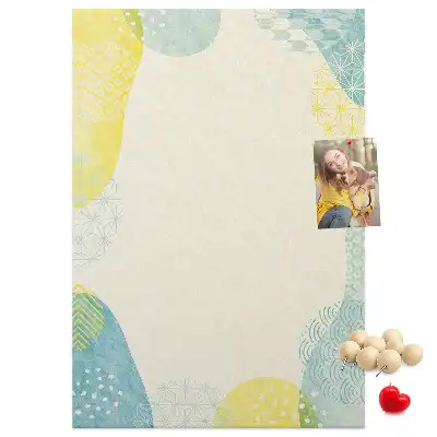 Prikbord van kurk Decoratieve rand