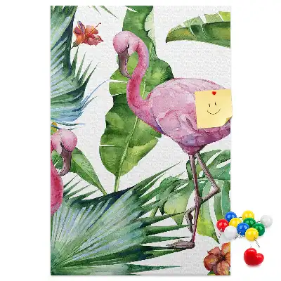 Prikbord van kurk Wilde flamingo natuur