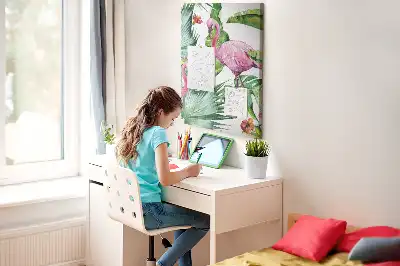 Prikbord van kurk Wilde flamingo natuur