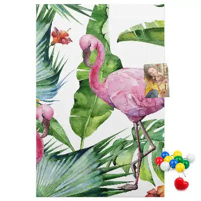 Prikbord van kurk Wilde flamingo natuur