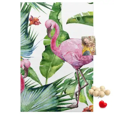 Prikbord van kurk Wilde flamingo natuur