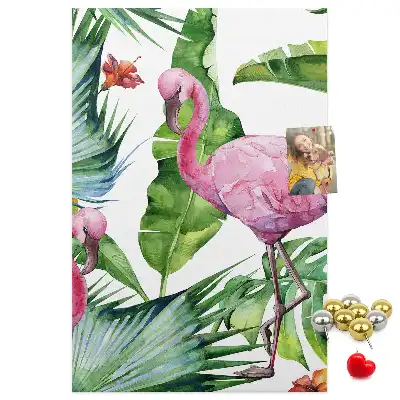 Prikbord van kurk Wilde flamingo natuur