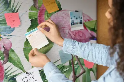 Prikbord van kurk Wilde flamingo natuur