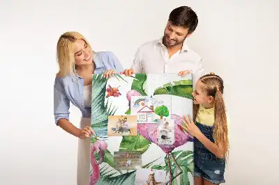 Prikbord van kurk Wilde flamingo natuur