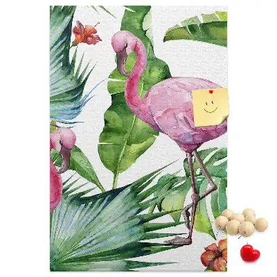 Prikbord van kurk Wilde flamingo natuur