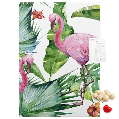 Prikbord van kurk Wilde flamingo natuur