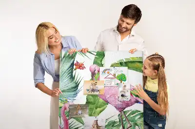 Prikbord van kurk Wilde flamingo natuur