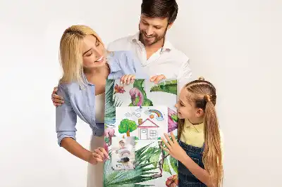 Prikbord van kurk Wilde flamingo natuur