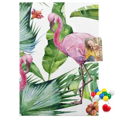 Prikbord van kurk Wilde flamingo natuur