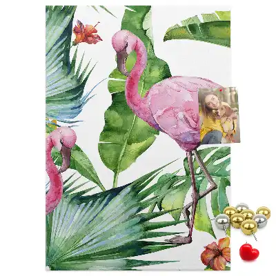 Prikbord van kurk Wilde flamingo natuur