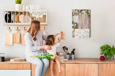 Prikbord Planken met madeliefjespatroon