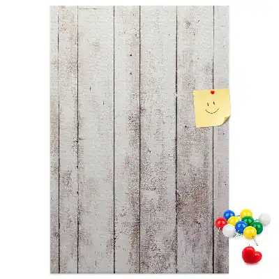 Prikbord van kurk Houten planken