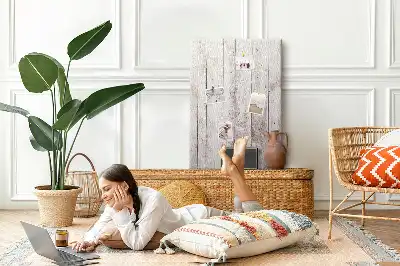Prikbord van kurk Houten planken