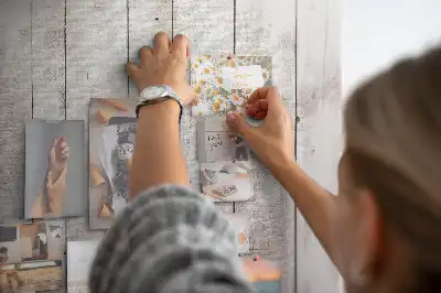Prikbord van kurk Houten planken