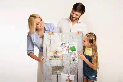 Prikbord van kurk Houten planken