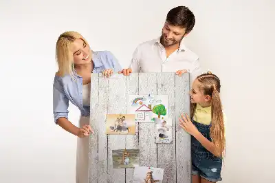 Prikbord van kurk Houten planken