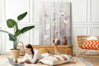 Prikbord van kurk Houten planken