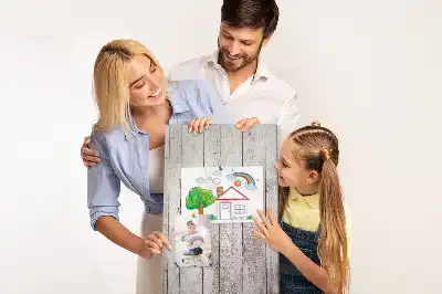 Prikbord van kurk Houten planken