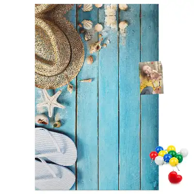 Prikbord Zomerhoed en teenslippers