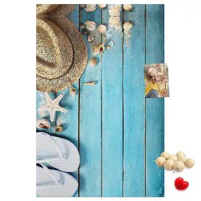 Prikbord Zomerhoed en teenslippers