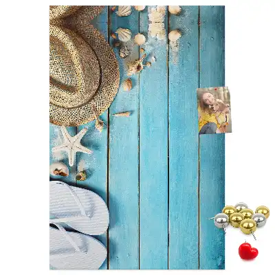 Prikbord Zomerhoed en teenslippers