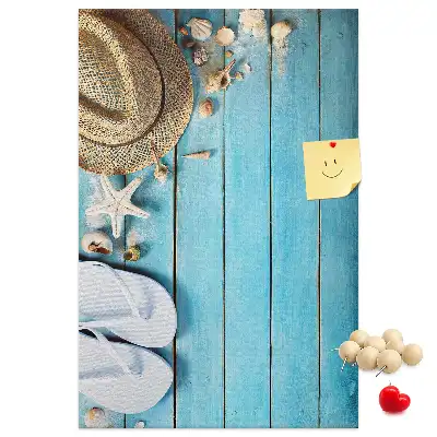 Prikbord Zomerhoed en teenslippers