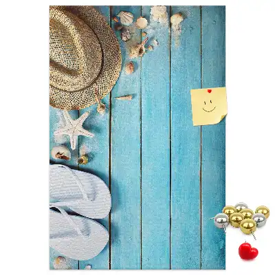 Prikbord Zomerhoed en teenslippers