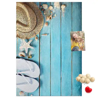 Prikbord Zomerhoed en teenslippers