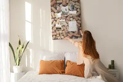 Prikbord van kurk Wijnkurken