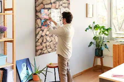 Prikbord van kurk Wijnkurken