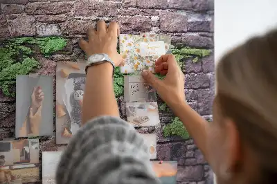 Kurk prikbord Wereldkaart aan de muur